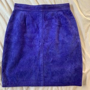 Vintage United Colors of Benetton Leather Skirt